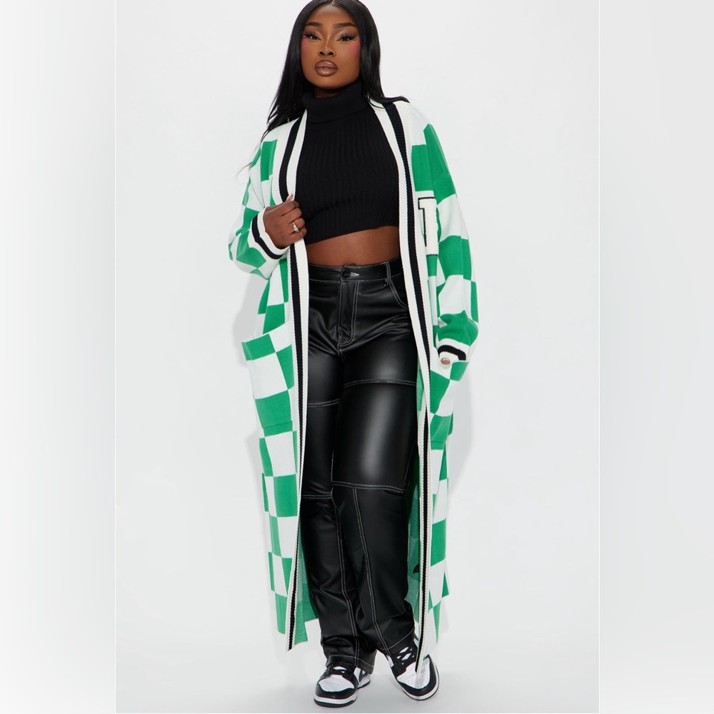 Passing Through Cardigan - Green/combo